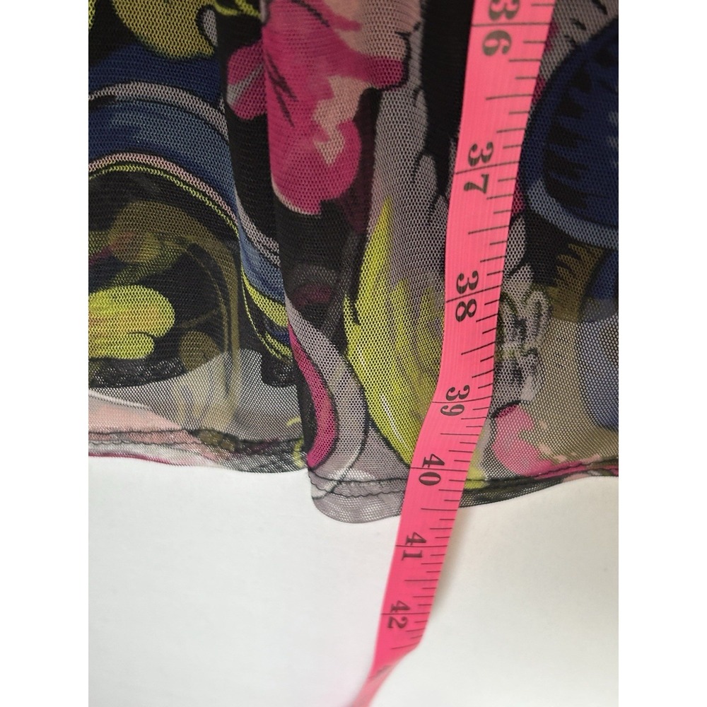 Vintage Y2K Betsey Johnson Frankly Dragon Floral Mesh Slip Dress Lace Goth Med * - Picture 10 of 14